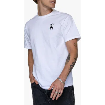 Riot Society Reaper Kicks Graphic T-shirt In White