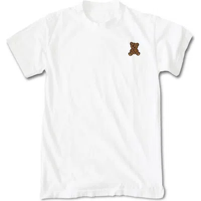 Riot Society Stitch Teddy Bear T-shirt In White