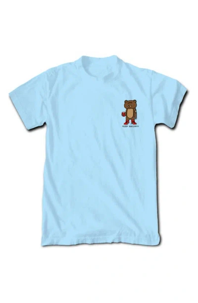 Riot Society Sugee Brown Bear Cotton Graphic Tee In Light Blue