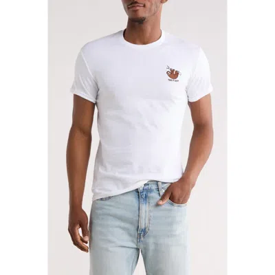 Riot Society Take It Easy Sloth Cotton Graphic T-shirt In White