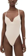 Riot Swim Dax One Piece Coconut In White