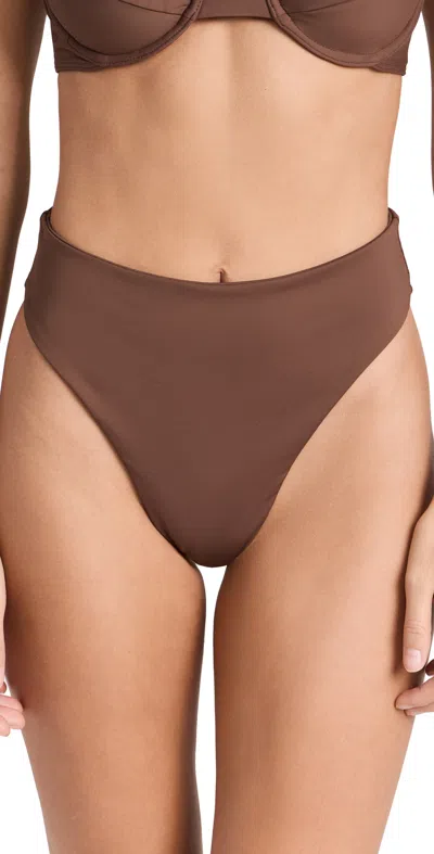 Riot Swim Kai Bottoms In Chocolate