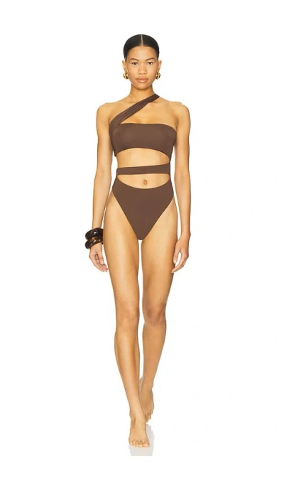 Riot Swim Paloma Asymmetrical One Piece Swimsuit