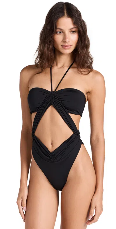 Riot Swim Phoenix One Piece In Black