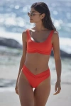 Riot Swim Pico Bikini Bottoms In Red