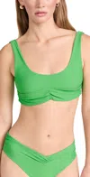 Riot Swim Pico Bikini Top Bermuda M In Bermuda