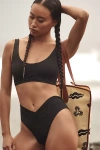 Riot Swim Pico Bikini Top In Black