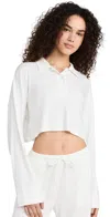 Riot Swim Rory Oversized Crop Top Dove In Dove