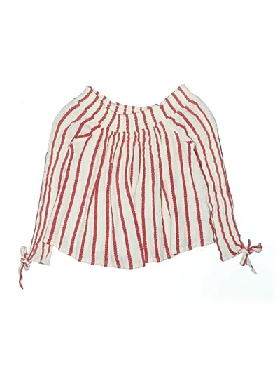 Pre-owned Rip Curl Kids' 3/4 Sleeve Blouse In Red