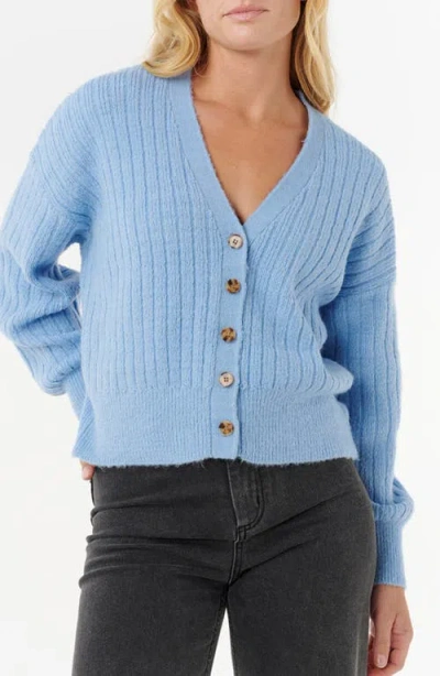 Rip Curl Afterglow V-neck Cardigan In Blue