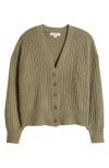 Rip Curl Afterglow V-neck Cardigan In Olive