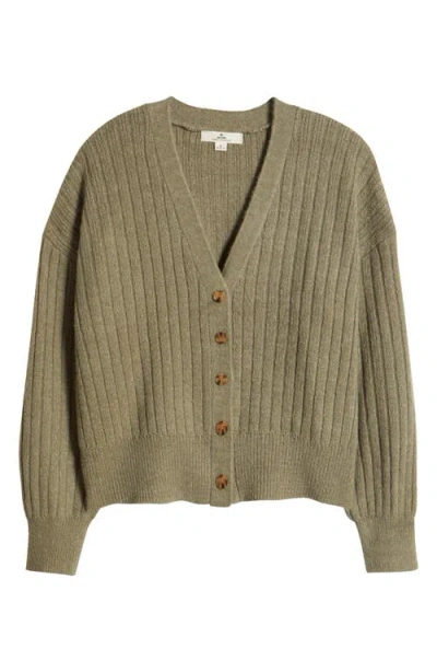 Rip Curl Afterglow V-neck Cardigan In Olive