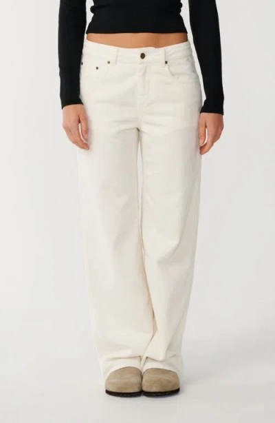 Rip Curl Aggie Relaxed Corduroy Pants In White