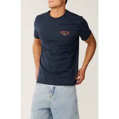 Rip Curl Air Shred Cotton Graphic T-shirt In Blue