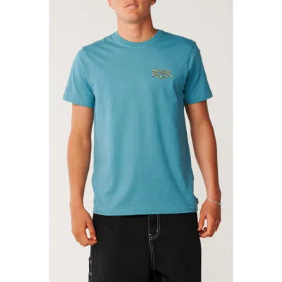 Rip Curl Air Shred Cotton Graphic T-shirt In Blue