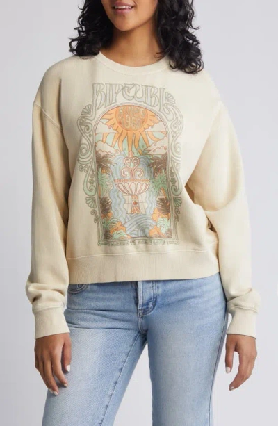 Rip Curl Alchemy Logo Graphic Sweatshirt In Natural