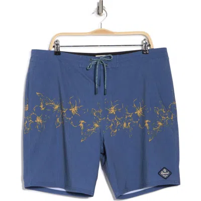 Rip Curl Aloha Hotel Layday Swim Trunks In Washed Navy