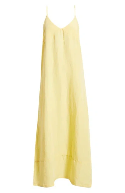 Rip Curl Aloha Linen Blend Maxi Sundress In Yellow