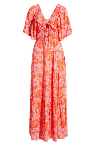 Rip Curl Aloha State Maxi Dress In Red