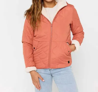 Rip Curl Anti Series Anoeta Classic Jacket In Brick In Pink