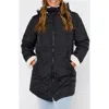Rip Curl Anti-series Anoeta Water Repellent Longline Quilted Coat In Black