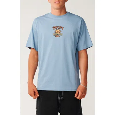 Rip Curl Arch Search Cotton Graphic T-shirt In Blue