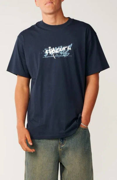 Rip Curl Archive Mash Up Cotton Graphic T-shirt In Multi