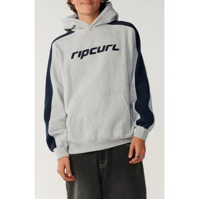 Rip Curl Archive Panel Cotton Blend Hoodie In Gray