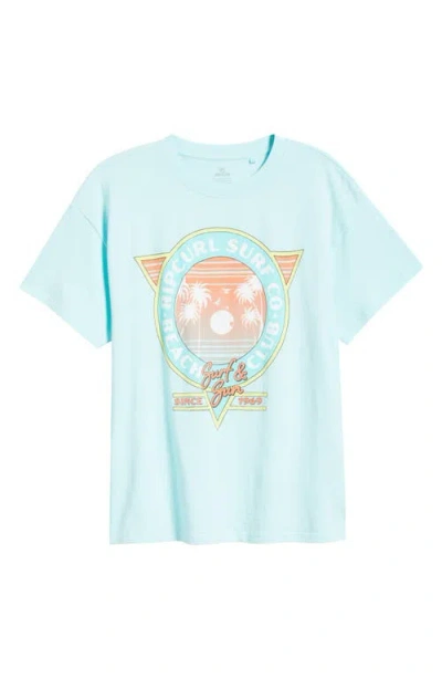 Rip Curl Beach Club Graphic Heritage Tee In Blue