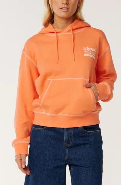 Rip Curl Beach Club Graphic Hoodie In Brown