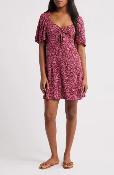 RIP CURL RIP CURL BEACH PARTY FLUTTER SLEEVE MINIDRESS