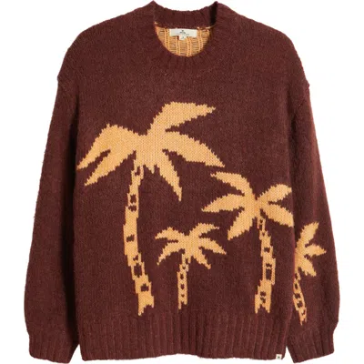 Rip Curl Beach Party Jacquard Sweater In Plum