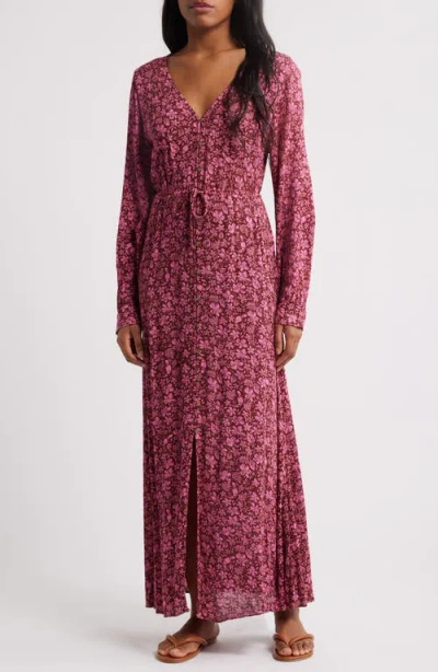 Rip Curl Beach Party Maxi Dress In Hot Pink
