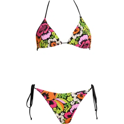 Rip Curl Blooming Side Tie Reversible Bikini Bottoms In Multi