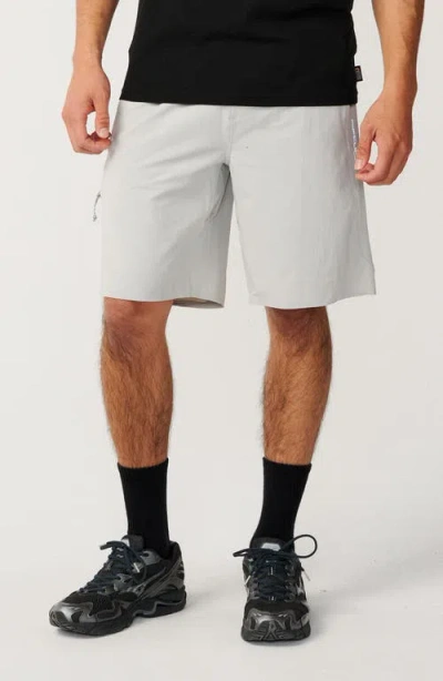 Rip Curl Boardwalk Tie Waist Shorts In Silver