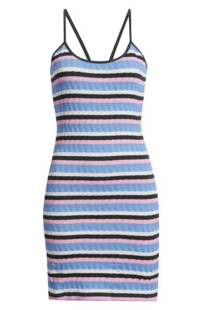 Rip Curl Bobby Stripe Sleeveless Minidress In Multi