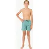 Rip Curl Kids' Board Walk Jackson Volley Swim Trunks In Blue Lagoon