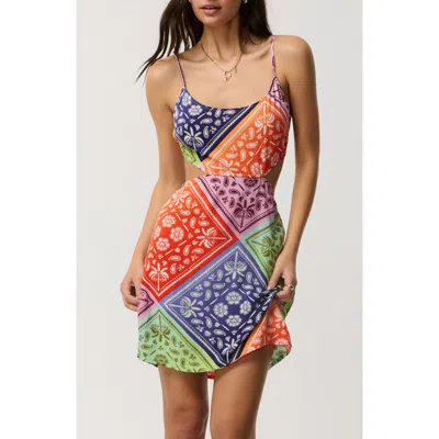 Rip Curl Bossa Nova Cutout Minidress In Multi