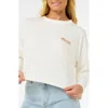 Rip Curl Cala Long Sleeve Crop Graphic T-shirt In Bone