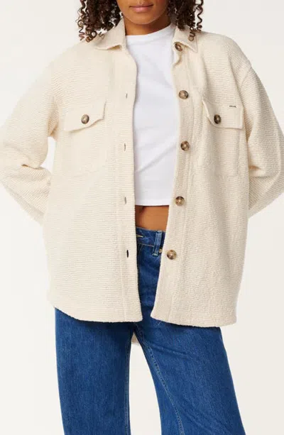Rip Curl Cala Nights Textured Shirt Sweater In Neutral