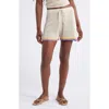 Rip Curl Cala Vadella Crochet Shorts In Off White