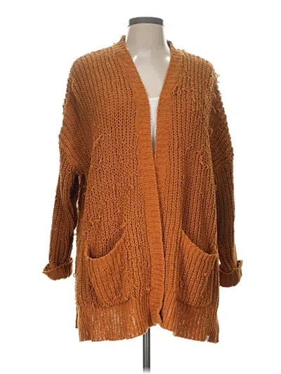 Pre-owned Rip Curl Cardigan Sweater In Brown