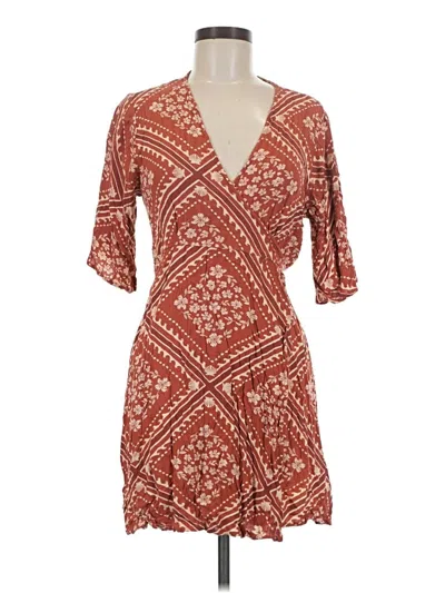 Pre-owned Rip Curl Cardigan Sweater In Brown