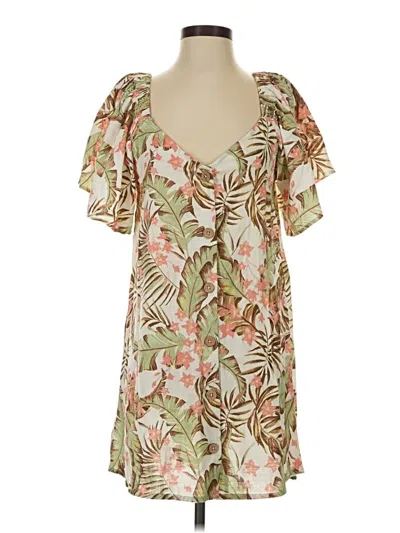 Pre-owned Rip Curl Casual Dress In Tan