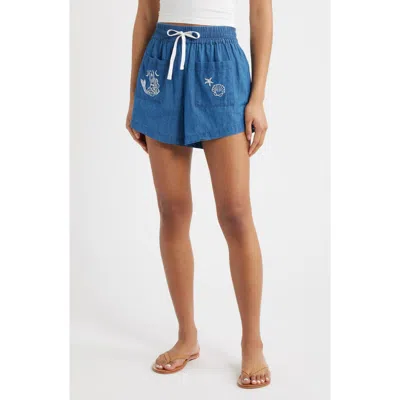 Rip Curl Catalina Island Cotton Shorts In Blue
