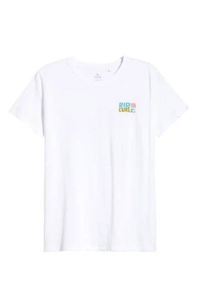 Rip Curl Catalina Island Graphic Tee In White