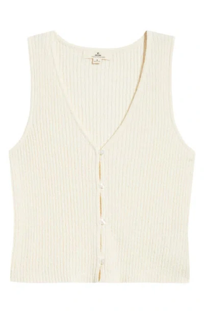 Rip Curl Catalina Island Knit Vest In White