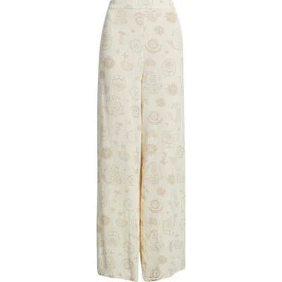 Rip Curl Catalina Island Wide Leg Pants In Brown