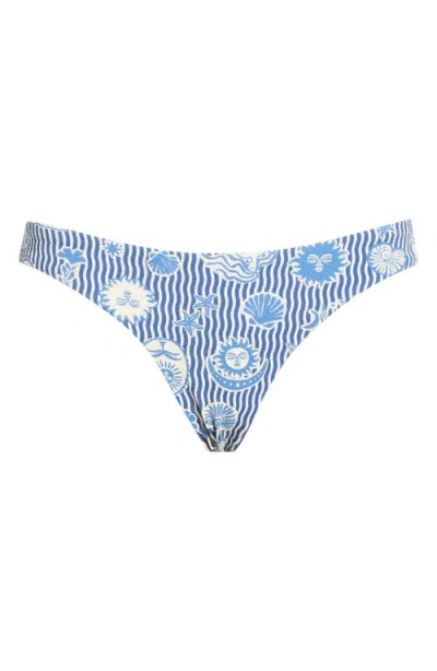 Rip Curl Catalina Waves Bikini Bottoms In Blue