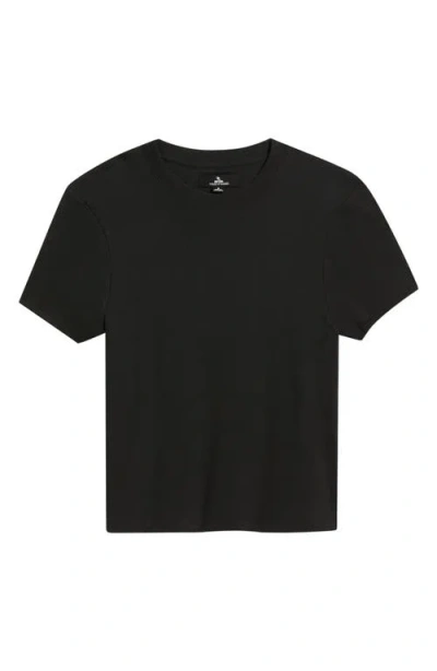 Rip Curl Classic Fitted Stretch Cotton T-shirt In Black